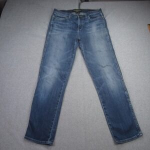 Lucky Brand Jeans Womens 8/29 Blue Charlotte Rail Mid Rise Straight Leg Denim